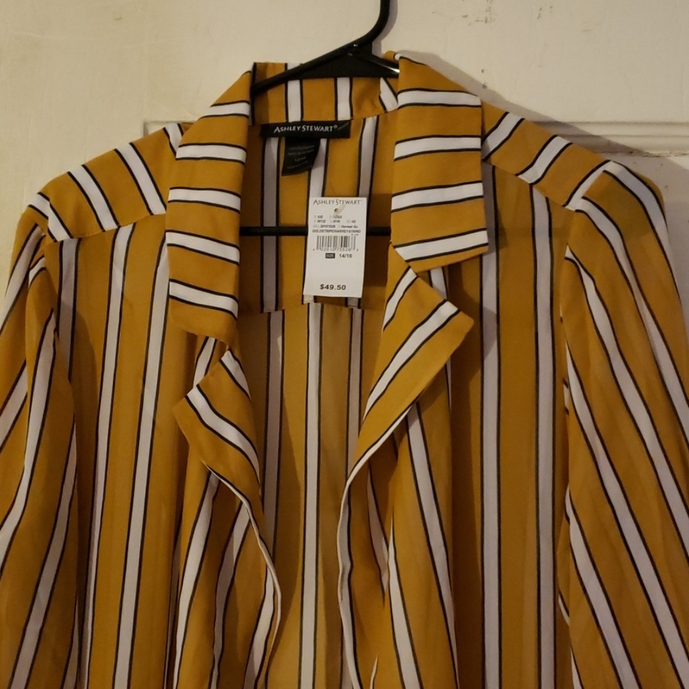 Striped Tie Duster
